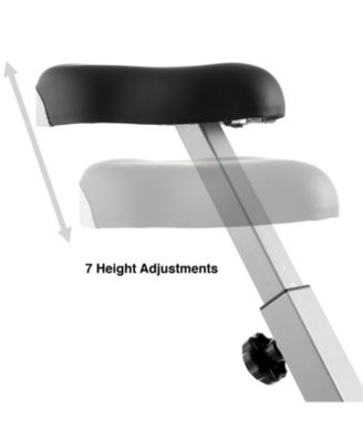 Indoor Cycling Bike - Folding, Upright Stationary Exercise Cycle with Magnetic Resistance