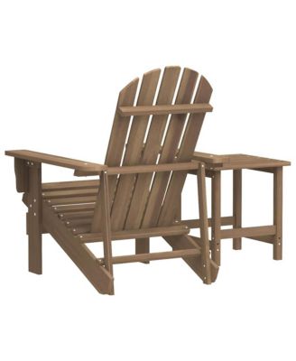 Garden Chair Brown Solid Fir Wood 27.4 x 34.1 x 35.2 in Ergonomic
