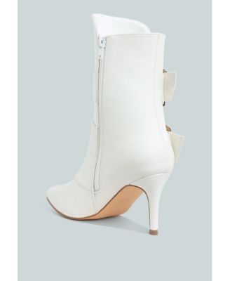 Womens Ebera Chunky Buckle Strap Ankle Boots