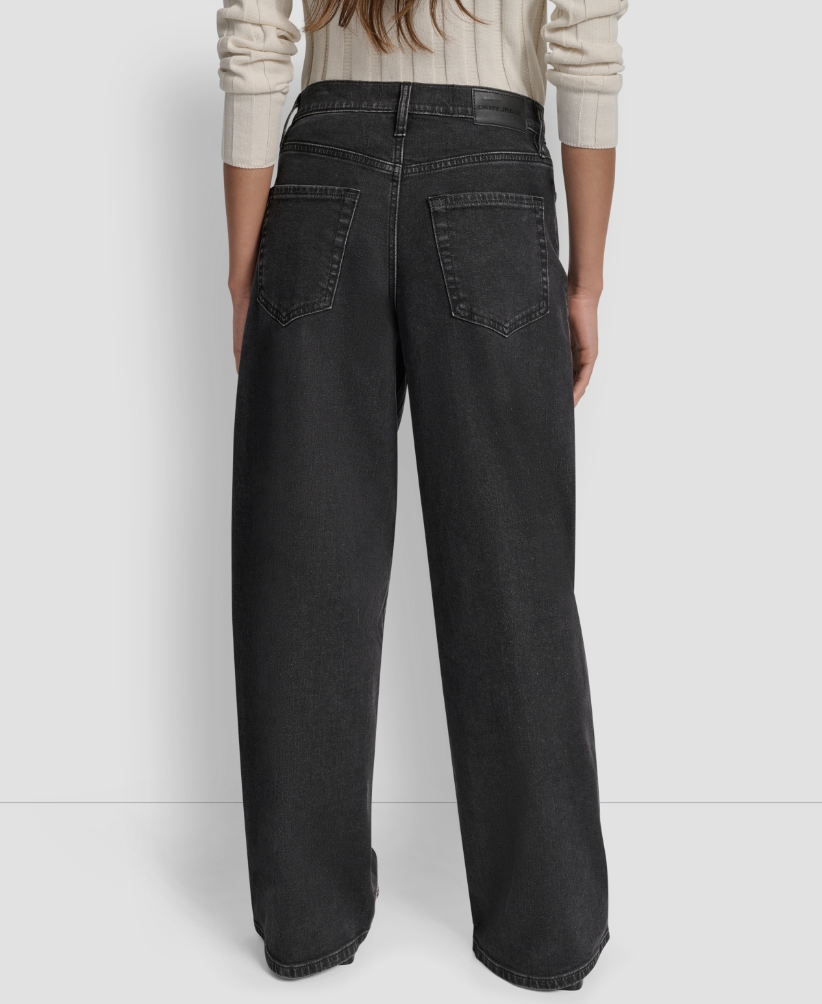 Dkny Jeans Women's High Rise Modern Wide Leg