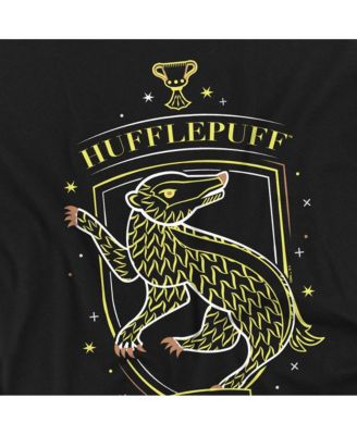 Men's Hand Drawn Hufflepuff Shield T Shirt