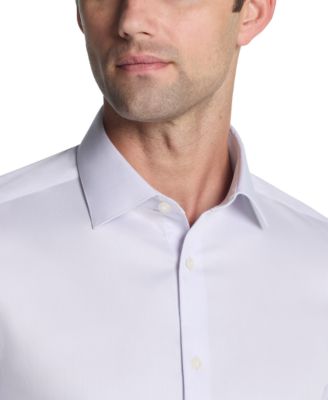 Men's Solid Regular-Fit Stretch Dress Shirt