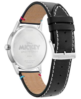 Sensational Six Black Leather Strap Watch 40mm