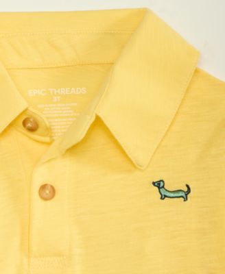 Boys' Toddler 12M-5T Polo Shirt & Plaid Shorts, 2-Piece Set