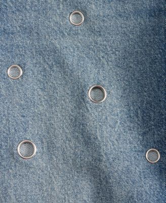 Women's High-Rise Grommet Barrel-Leg Jeans