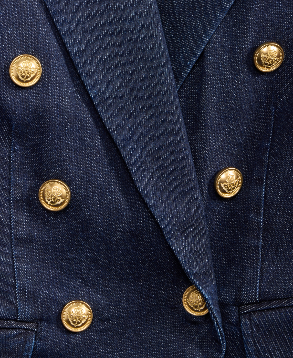 I.n.c. International Concepts Women's Double-Breasted Denim Blazer, Macy's Exclusive