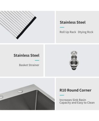 huluwat Undermount Stainless Steel Kitchen Sink