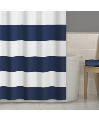72 x 70 inch Polyester Striped Shower Curtain