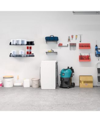 Garage Wall Shelves  24"x12", Black, 2 Pack