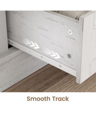 Farmhouse TV Stands for 65 Inch TV, Entertainment Center with Sliding Barn Doors