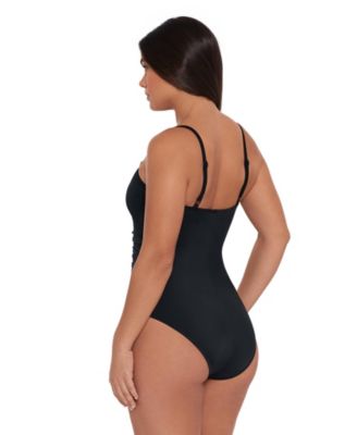 Women's S3 Smoothing Classic Shirred-Front One-Piece Swimsuit