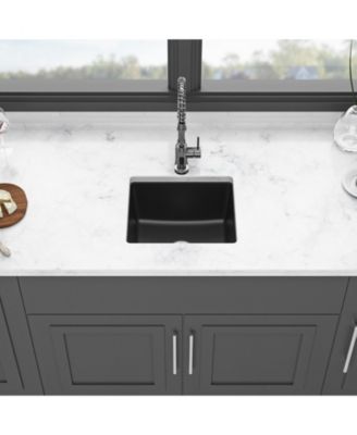 17.71x15.74x9 Inch Granite Composite Quartz Undermount Kitchen Sink