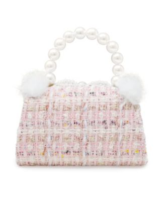 Girls Pearl Ribbon Handbag