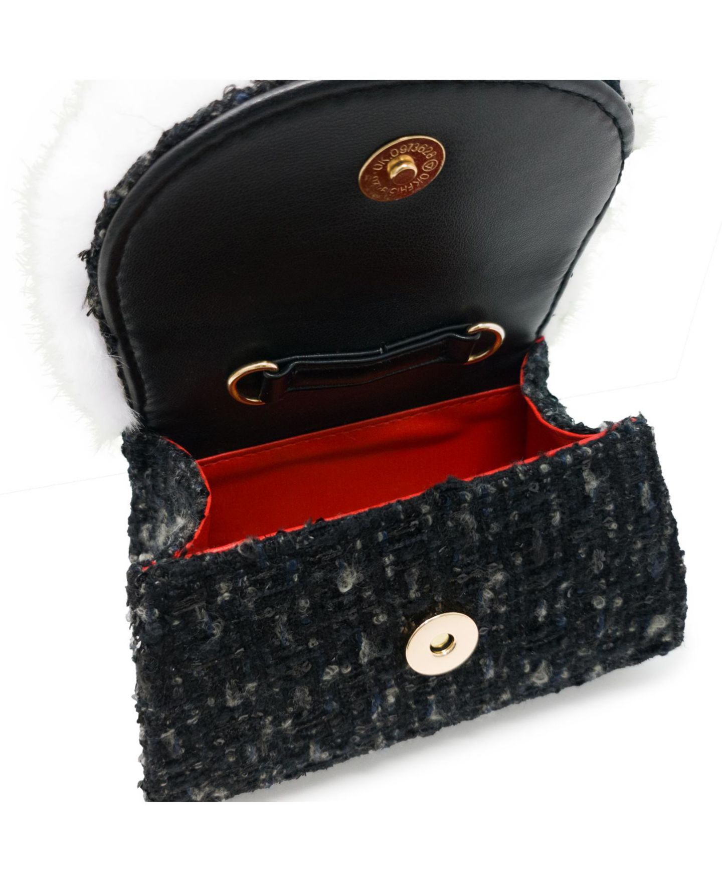 Сумка Puttisu Pearl Ribbon Handbag для девочек, цвет: Чёрный — фото 4