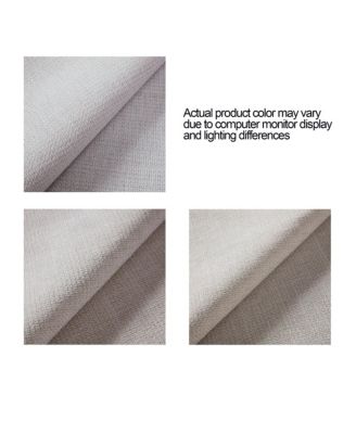 Carmen Upholstered Wingback Bed Frame with 54" Headboard, Textured Ivory Chenille