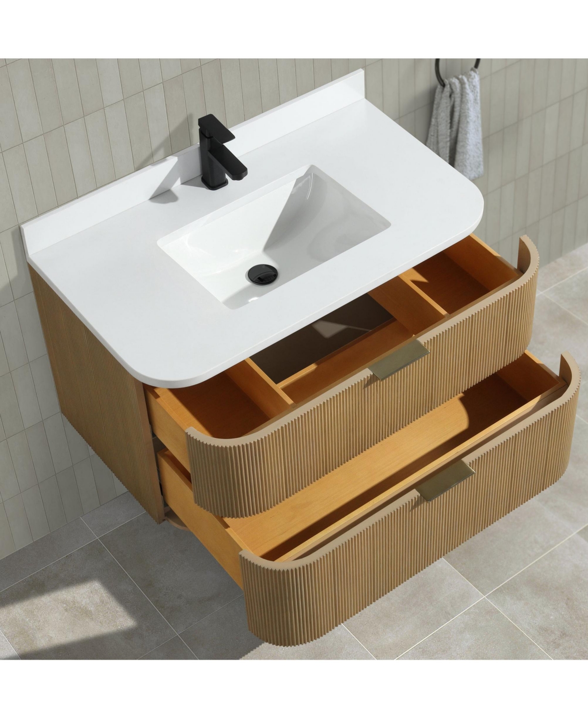Ari Bath, Chantal 36", Oak Finish