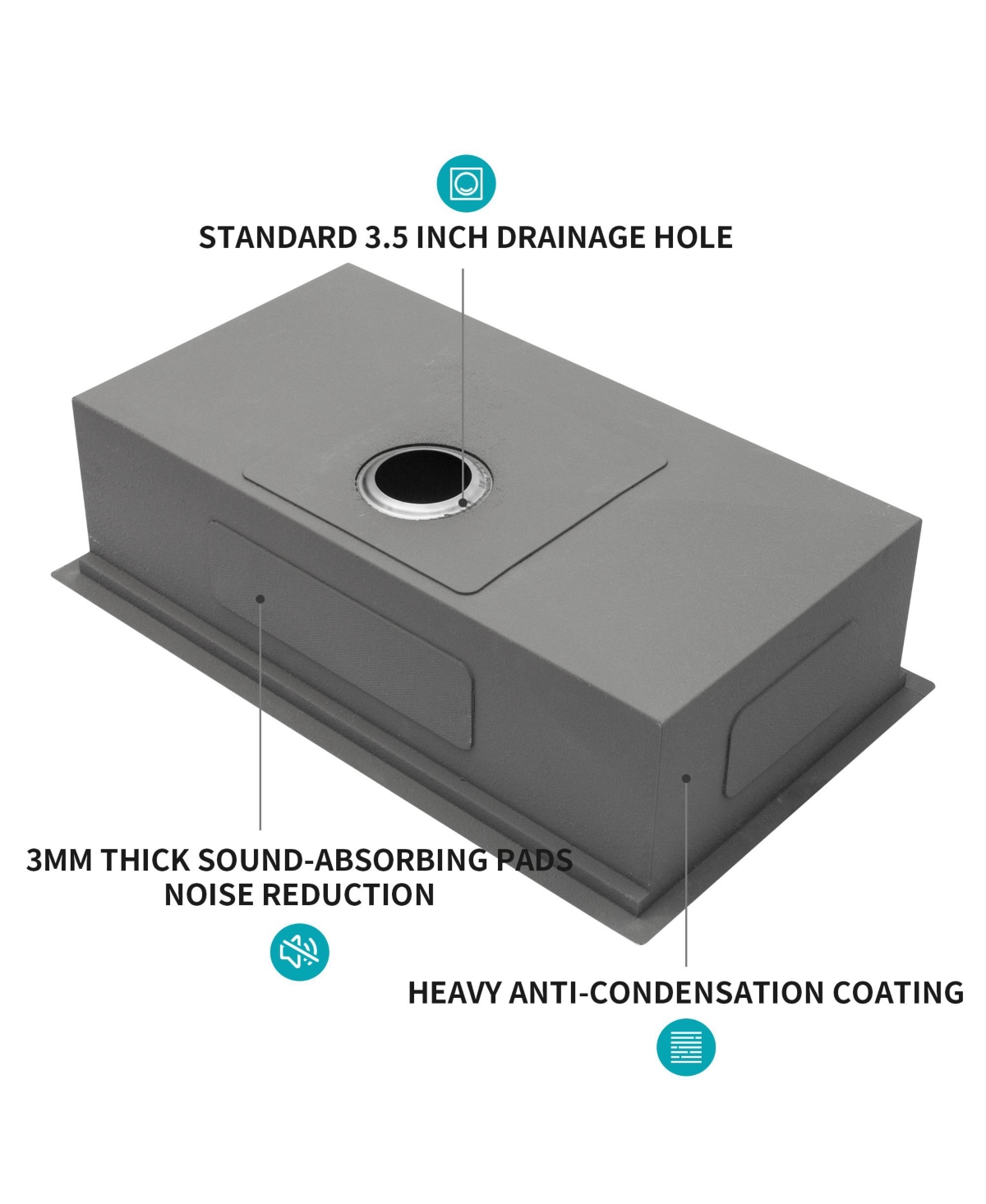 flynama 32x19x10 Inch Single Bowl Undermount Workstation Kitchen Sink 16 Gauge 304 Stainless Steel Deep Sink With Cutting Board Colander