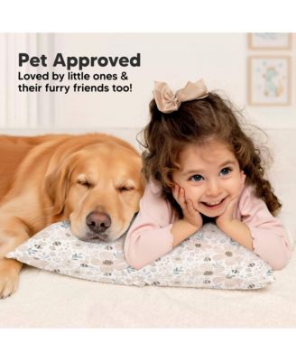 Toddler 1-Pack Lyra Muslin Pillow with Pillowcase 13x18, Organic Cotton Muslin Pillow for Boys, Girls, Sleeping, Travel