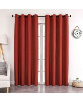 1 Piece Hotel Room Darkening Grommet Top Window Curtain Panel