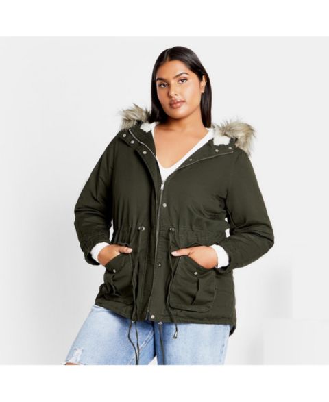 Женские куртки CITY CHIC Plus Size Explorer Parka