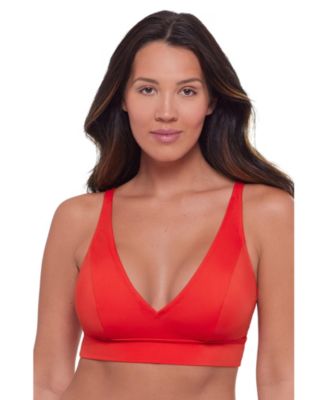 Women's S3 Sculpting Banded Plunge V-Neck Bralette Swimsuit Top