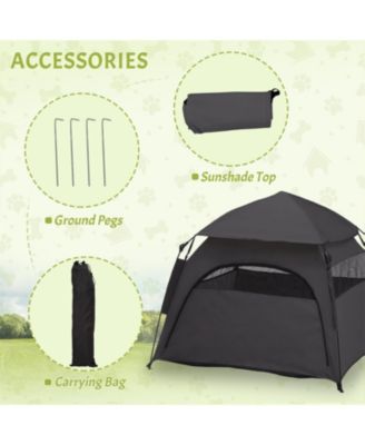 Tent with Carry Bag, for Beach in Dark Gray