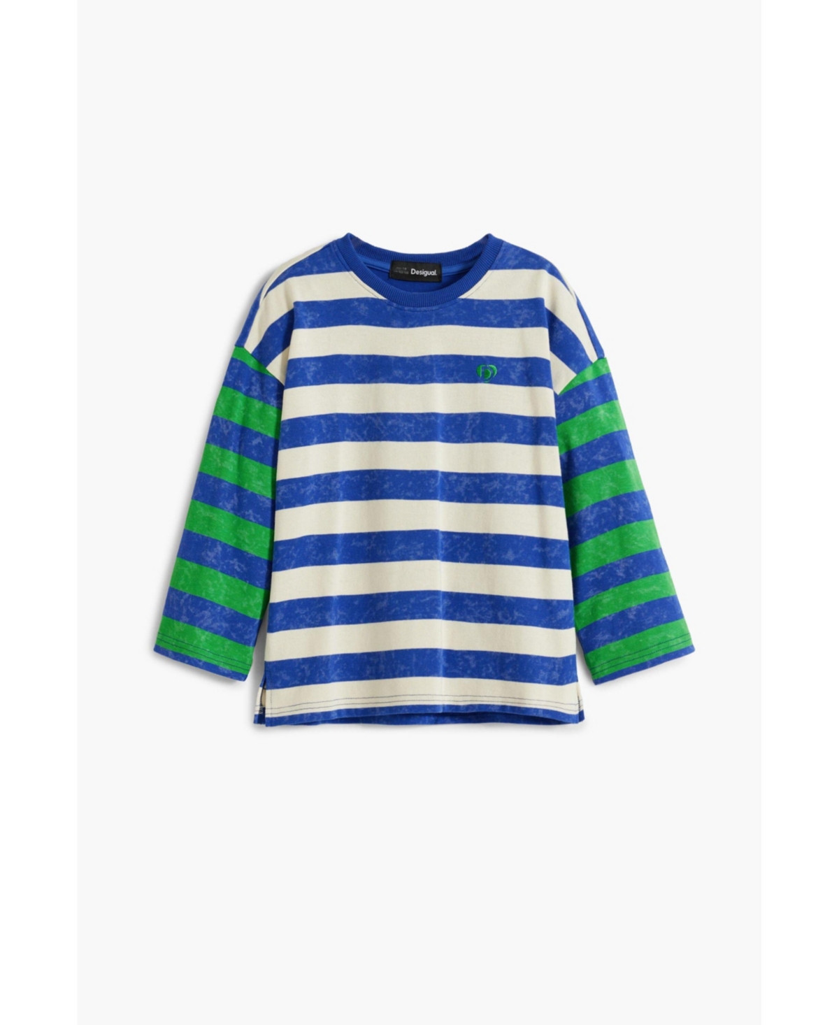 Desigual Boys Boys's Faded Striped T-Shirt