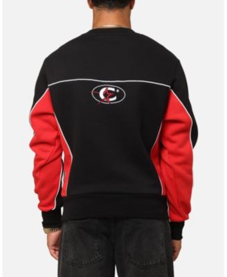 Men's Crewneck Sweatshirt in Black/Red