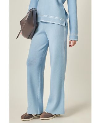 Women's Stitch-Detail Knit Long Pants