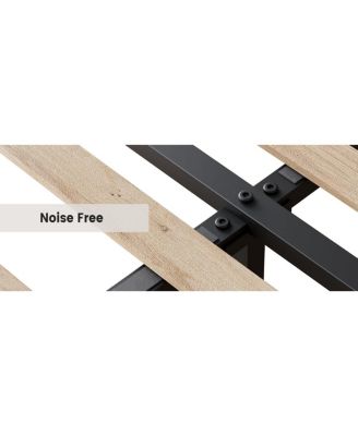 Easy Assembly King Size Bed Frame Space Saving, for Living Room, Guest Room