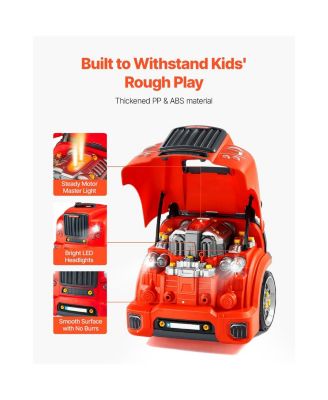 Kids Engine Toy with 60 Pieces and Removable Car Repair Parts