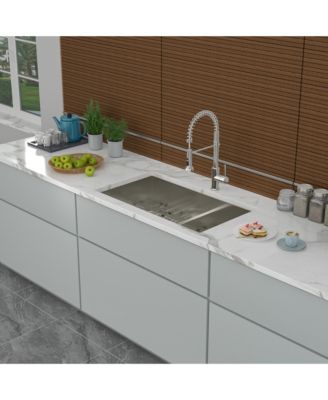 28x19x10 Inch Double Bowl 6040 Undermount Kitchen Sink 16 Gauge T304 Stainless Steel With Two 10 Inch Deep Basin