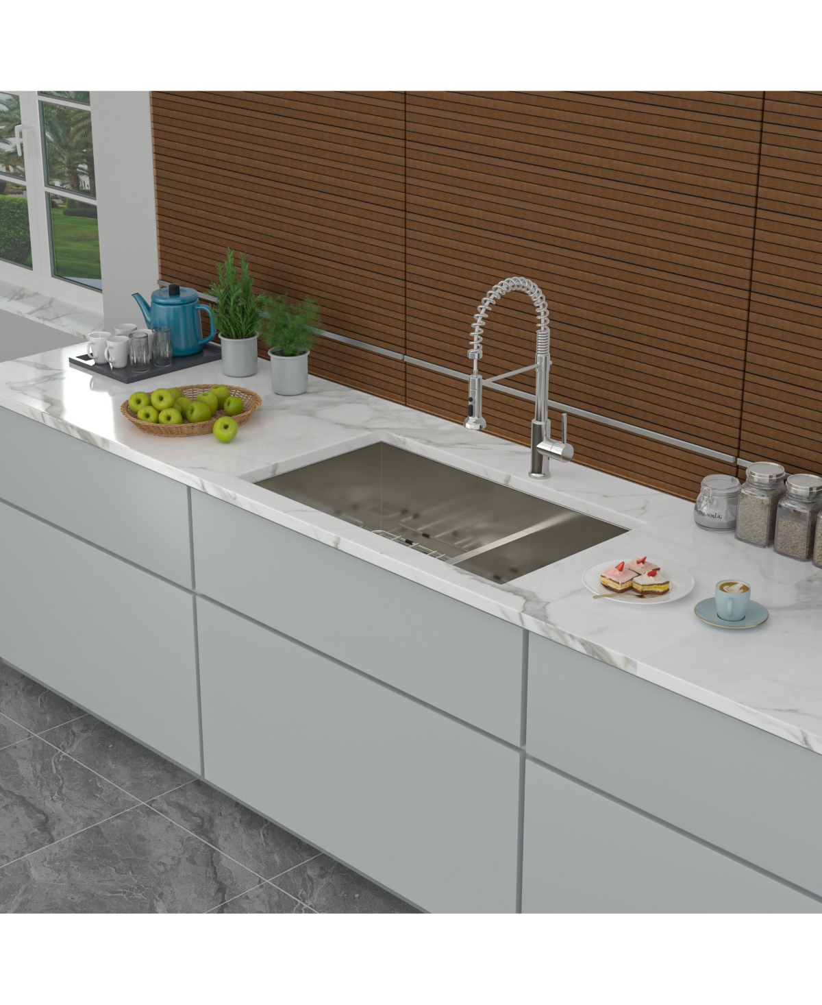 flynama 28x19x10 Inch Double Bowl 6040 Undermount Kitchen Sink 16 Gauge T304 Stainless Steel With Two 10 Inch Deep Basin