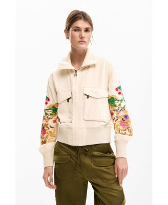 Women's Patch jacket with flowers