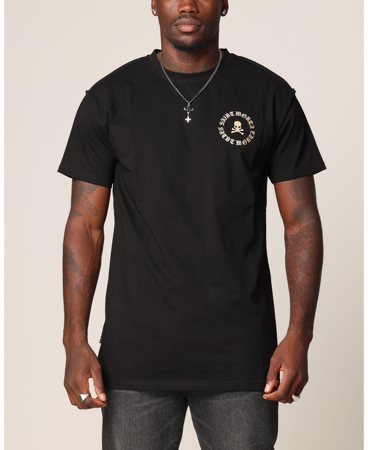 Saint Morta Men's Ceremonies Lafayette T-Shirt Black/Gold