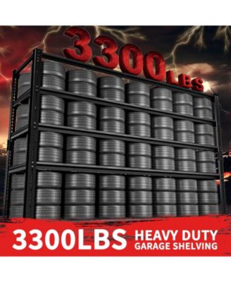 5-Tier 48 in W x 72 in H x 18 in D Adjustable Heavy Duty Metal Shelving Unit