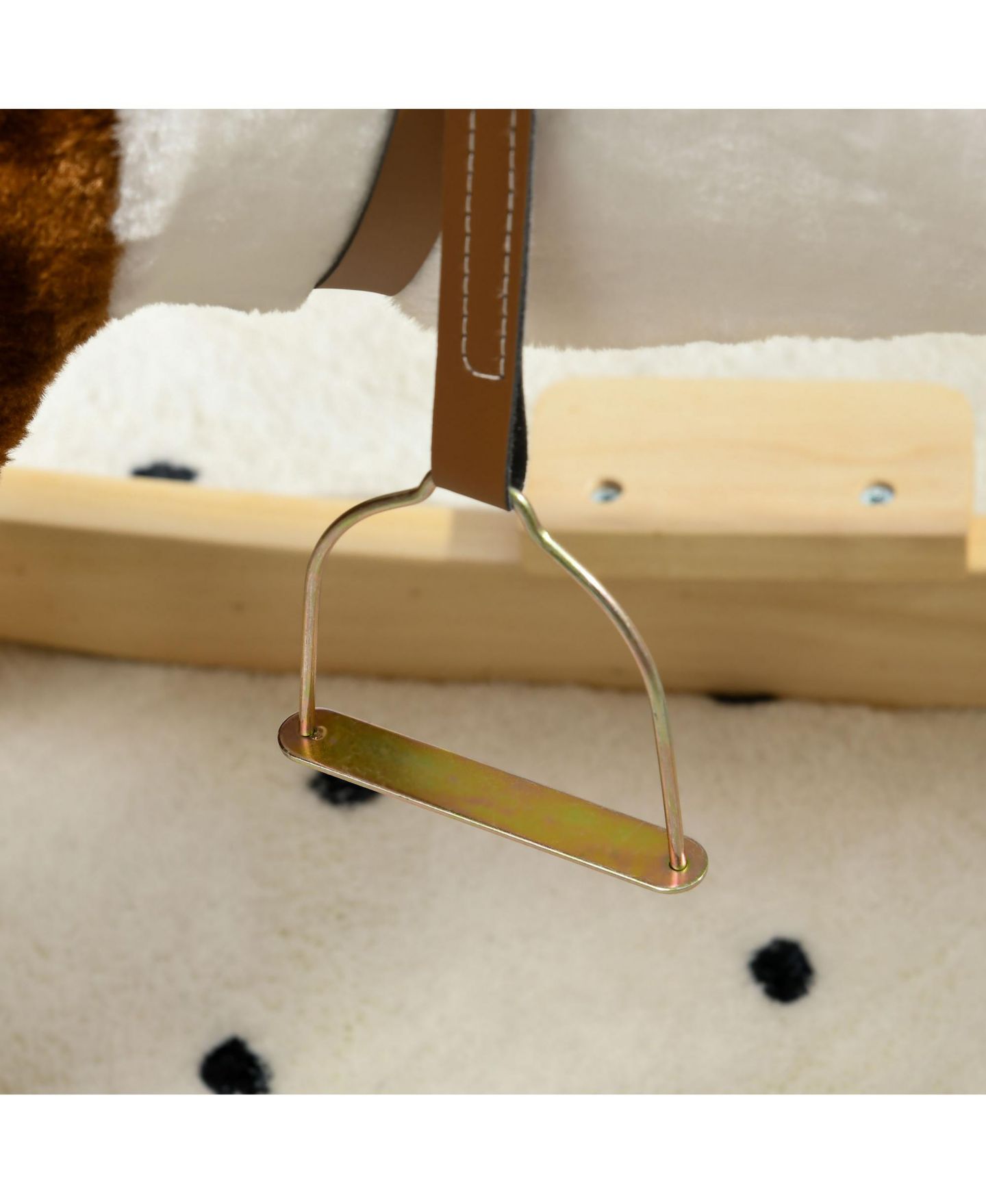 Детская игрушка Qaba Rocking Horse Ride-On with Sounds, 77 lb. Capacity, Ages 3-8 — фото 7