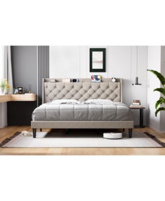King Size Bed Frame Space Saving, for Living Room, Guest Room