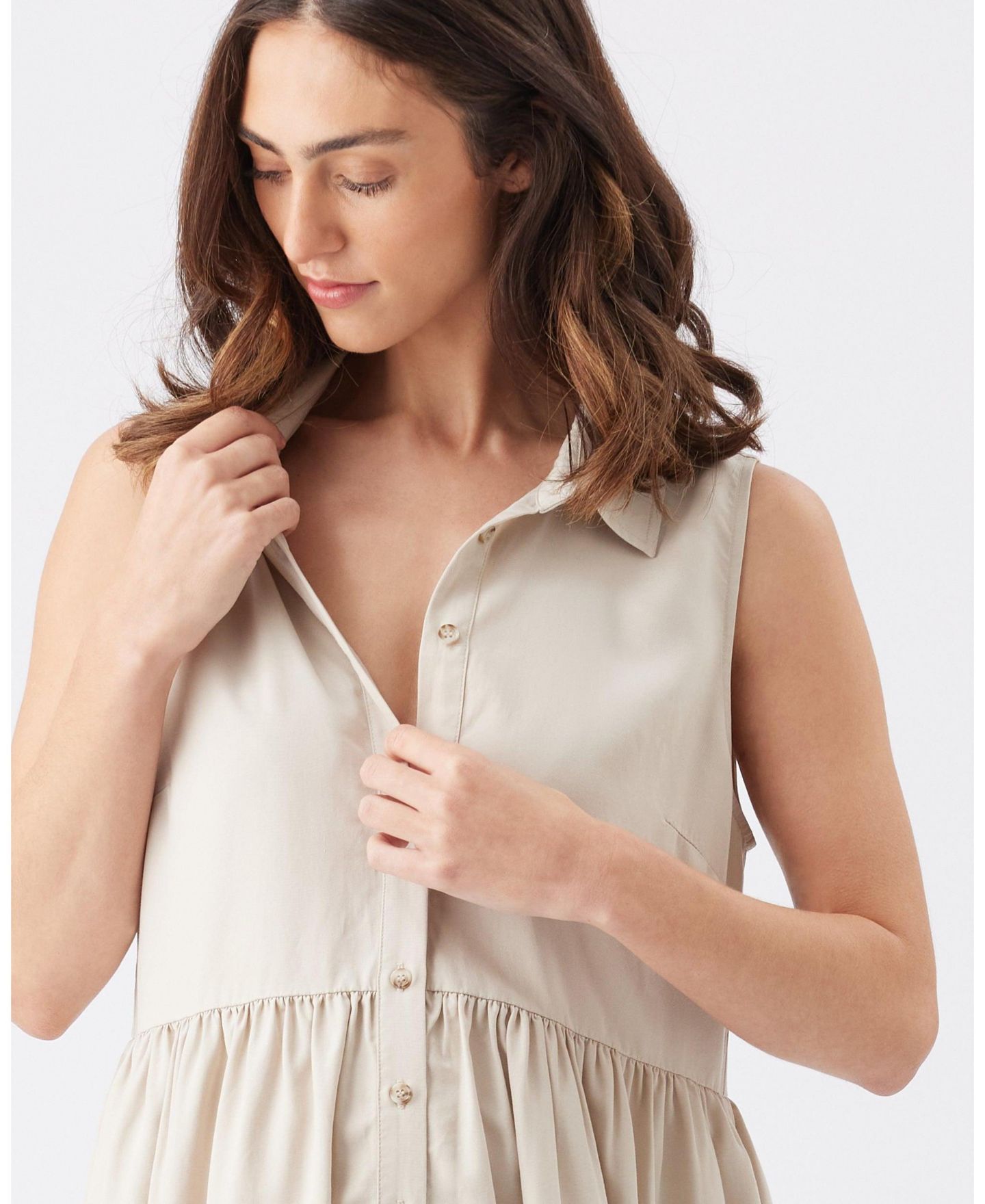 Женское платье Ripe Maternity Ripe Chloe Tencel Dress Sand, цвет: Песочный — фото 7