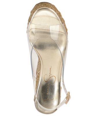 Women's Kaliese Slingback Peep-Toe Platform Wedge Sandals