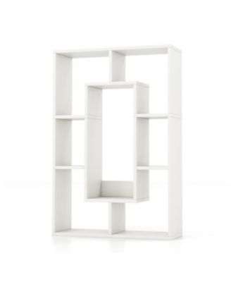 7-Cube Geometric Bookshelf Modern Decorative Open Bookcase