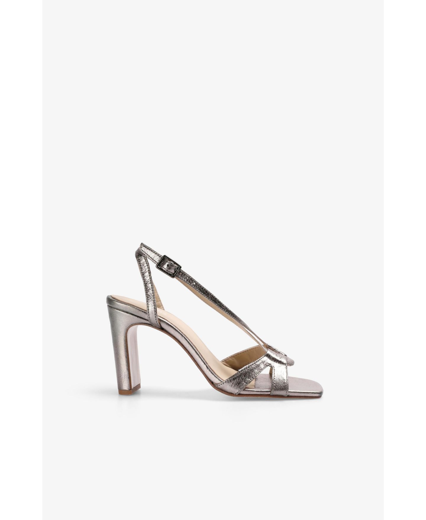 Женские сандалии Scalpers Metallic Heel, цвет: Oldgold — фото 2