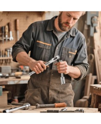 27-Pc 1/4" Socket & Ratchet Set, SAE/Metric, CR-V Steel, Case Included.