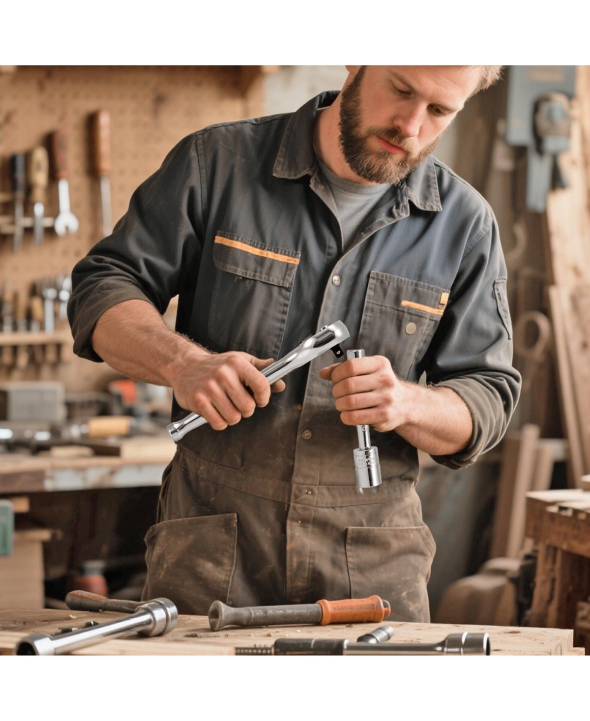 Mecale 27-Pc 1/4" Socket & Ratchet Set, Sae/Metric, Cr-v Steel, Case Included.