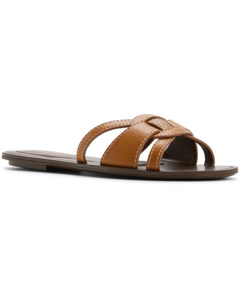 Женские сандалии ALDO Rosemaryy Slip-On Flat, цвет: Коньячный гладкий