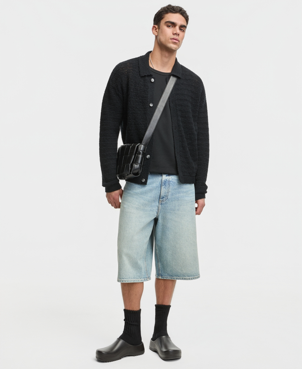 Mode of One Men's Relaxed-Fit Elio Long-Sleeve Polo Sweater, Macy's Exclusive