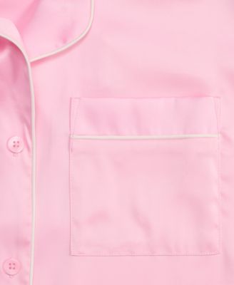 Women's Stretch Satin Short-Sleeve Pajama Set