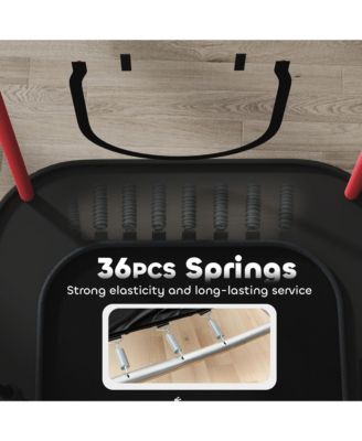 4 x 6FT Trampoline for Kids Indoor & Outdoor with Slide,