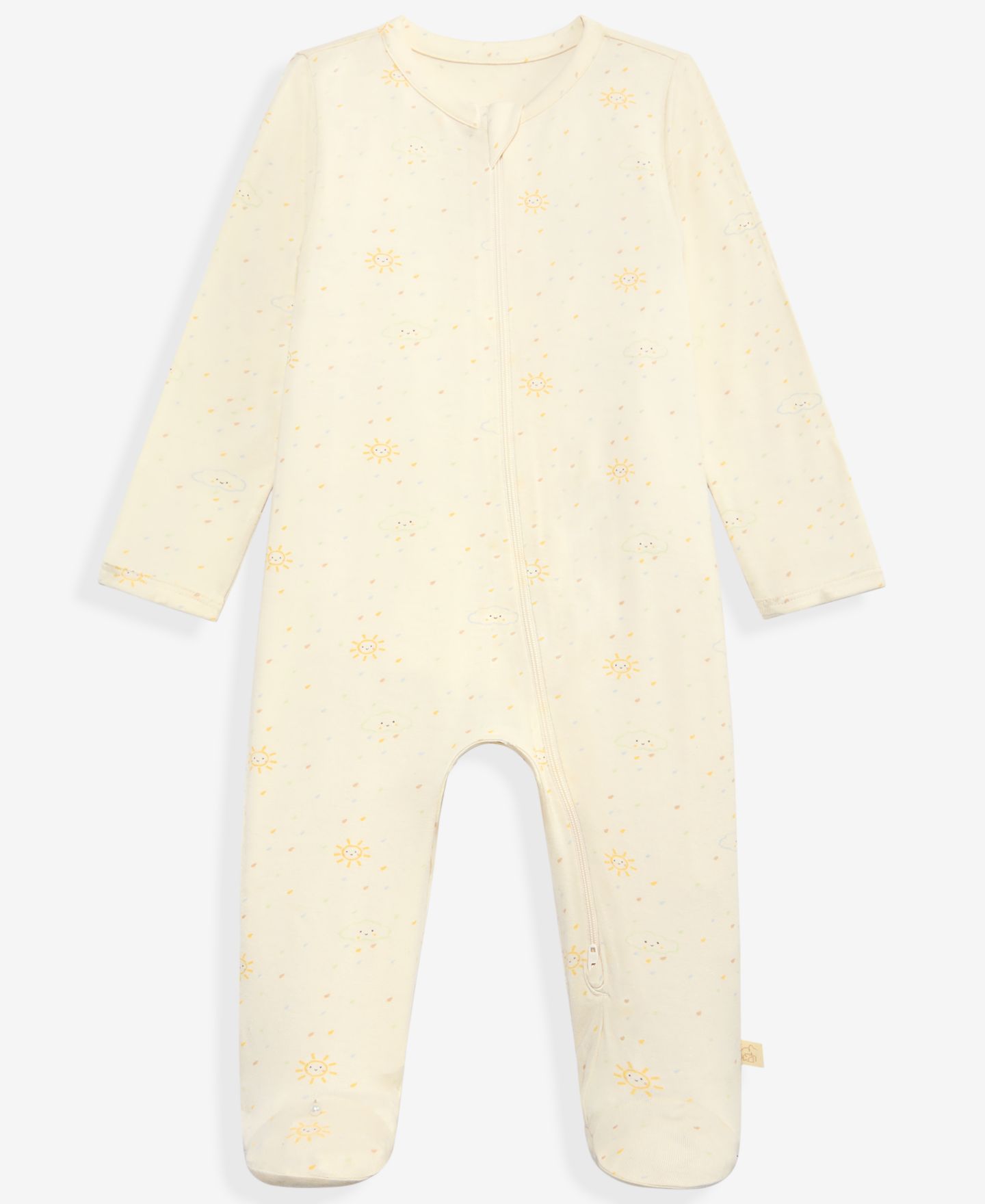 Комбинезон First Impressions Everyday Baby Essentials Printed 2-Way Zip Coveralls для мальчиков-малышей, цвет: Слоновая кость — фото 1