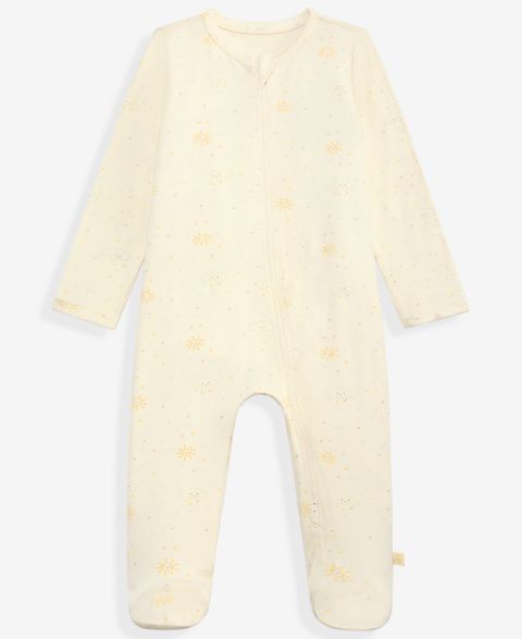 Комбинезон First Impressions Everyday Baby Essentials Printed 2-Way Zip Coveralls для мальчиков-малышей, цвет: Слоновая кость